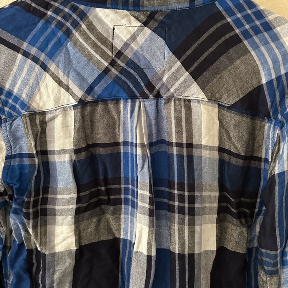 RAILS BLUE PLAID BUTTON DOWN FLANNEL AHIRT WITH POCKETS SIZE SMALL - Picture 10 of 11